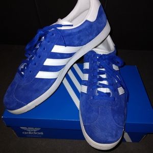 Men's Adidas Gazelle Originals sz11 blue/white